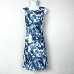 Lyses Margot Indigo Tie Dye Sleeveless Dress Size XL
